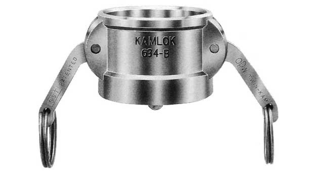 352050 COUPLING CAM&GROOVE ALUM ALLOY, DUST CAP 1/2"