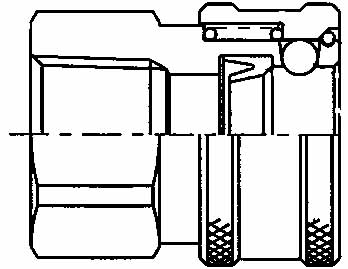 352211 COUPLING QUICK SUS-304 COUPLER, SOHC4-4FU FEMALE RC1/4 NOVALVE 