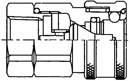 352321 COUPLING QUICK STEEL COUPLER, PHC6-6FSO FEMALE RC3/8 PHVALVE  