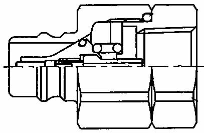 352351 COUPLING QUICK STEEL NIPPLE, PHN6-6F FEMALE RC3/8 PH VALVE 