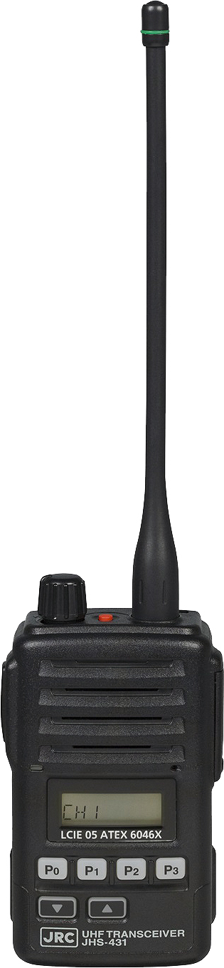 370117 TRANSCEIVER INTRINSICALLY SAFE, UHF W/P JRC JHS-431 400MHZ 2W 