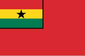 371916 FLAG CIVIL ENSIGN, GHANA 3' X 4'