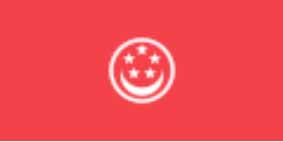 371940 FLAG CIVIL ENSIGN, SINGAPORE 1' X 1.5'