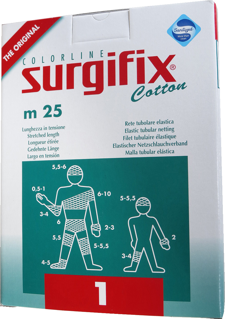 391026 BANDAGE TUBE GAUZE FOR FINGER, 2.5CMX18MTR