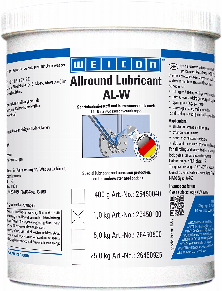 450438 LUBRICANT ALLROUND WEICON, AL-W1000 1KGS