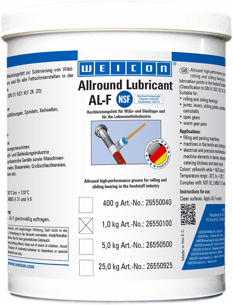450443 LUBRICANT ALLROUND WEICON, AL-F1000 1KGS