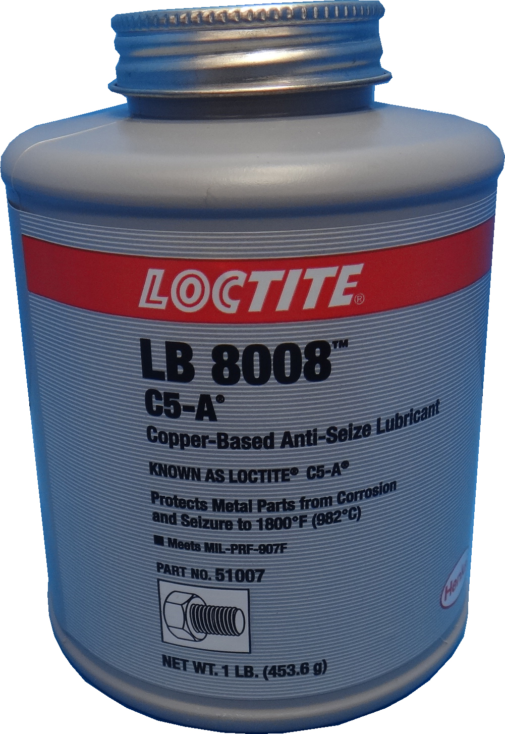 LUBRICANT ANTI-SEIZE LOCTITE, LB8008 COPPER 1LB