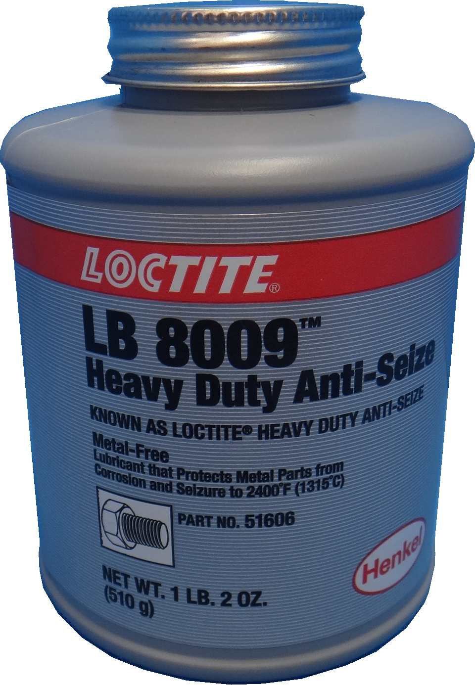 450691 ANTI-SEIZE HEAVY DUTY LOCTITE, LB8009 BLACK BRUSH-TOP 1.2LBS