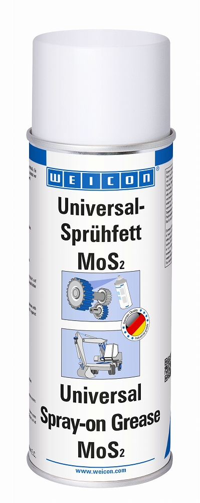 450834 LUBRICATING SPRAY WEICON 400ML, UNIV SPRAY-ON GREASE W/MOS2 