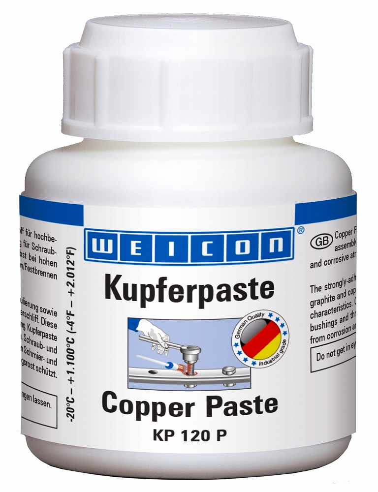 450888 ANTI-SEIZE COPPER PASTE WEICON, KP 120 BRUSH TOP CAN 120GRM