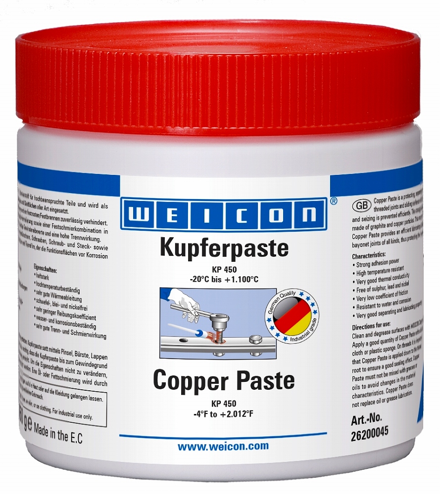 450889 ANTI-SEIZE COPPER PASTE WEICON, KP 450 450GRM