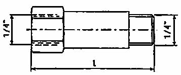 451166 EXTENSION L:10MM 1021, FOR AUTO GREASE DISPENSER 