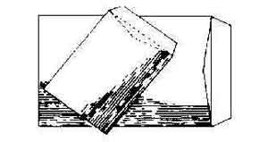 470431 ENVELOPE KRAFT PAPER, 120X235MM