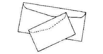 470451 ENVELOPE WHITE SMALL 10'S
