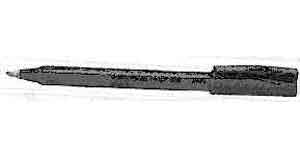 470611 BALL-POINT PEN WATER-SOLUBLE, BLACK 0.2MM