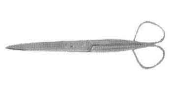 471001 SCISSORS PAPER STAINLESS STEEL, OVERALL LENGTH 120MM