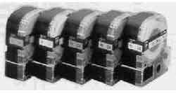 473451 TAPE FOR NAME-LAND TAPE WRITER, W:6MM WHITE WITH BLACK LETTER