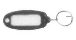 471306 TAG PLASTIC OVAL WITH RING, 58X27MM