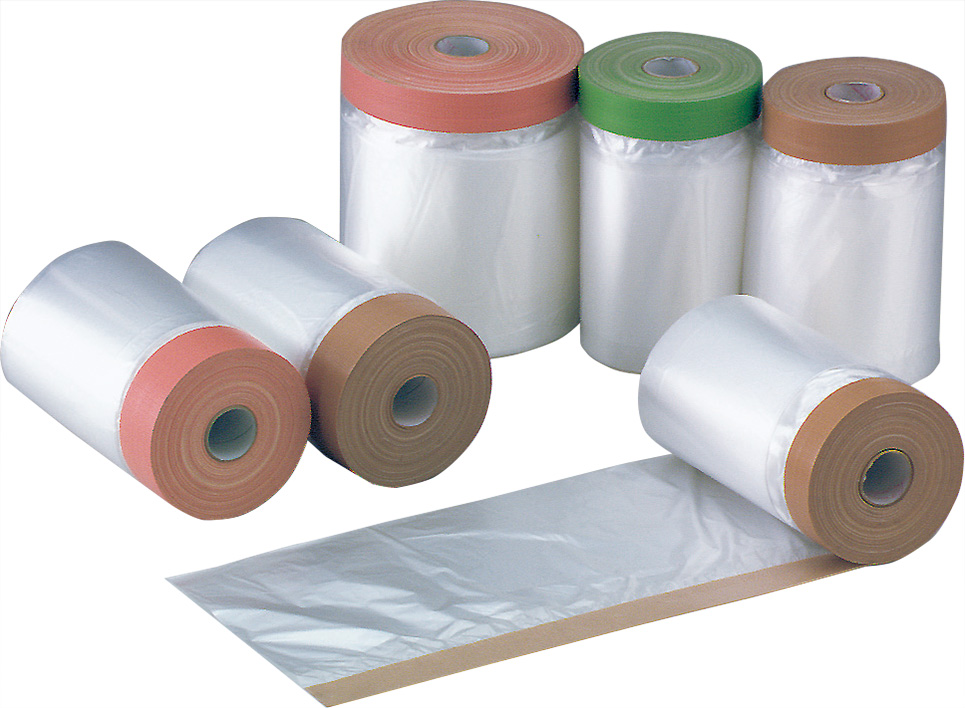 471380 TAPE MASKING CLOTH W/POLY FILM, TAPE 17MM FILM 300MMX12.5MTR