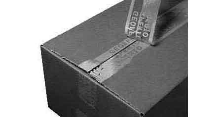 471403 TAPE SECURITY PVC IMPRINTED, "OPENED" W:50MMXL:500MTR