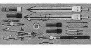 471541 DRAWING INSTRUMENT SET, LION EC-15 10PCS/SET
