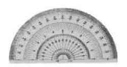 471585 PROTRACTOR PLASTIC 180DEG, 150MM DIAM