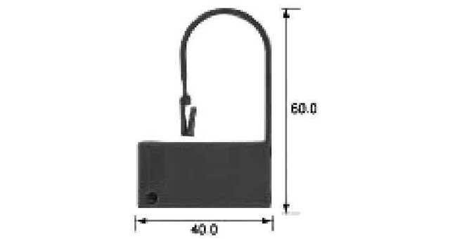 471791 SECURITY SEAL PP PADLOCK, W40XL60MM RED