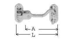 490531 SILENT DOOR HOOK, HOOK LENGTH 100MM