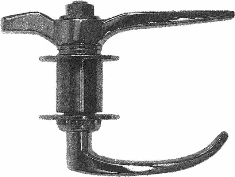 490828 HANDLE CLIP TIGHT DOOR BRASS