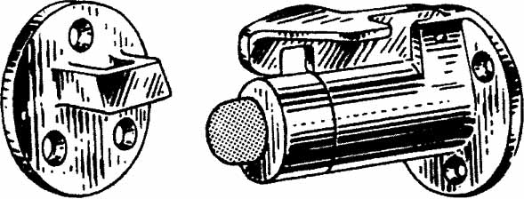 492223 DOOR STOP W/CATCH LENGTH 80MM, BRASS ADJUSTABLE TYPE #2406