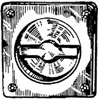 492252 HANDLE TURNABLE S. STEEL, 90X90MM #7833