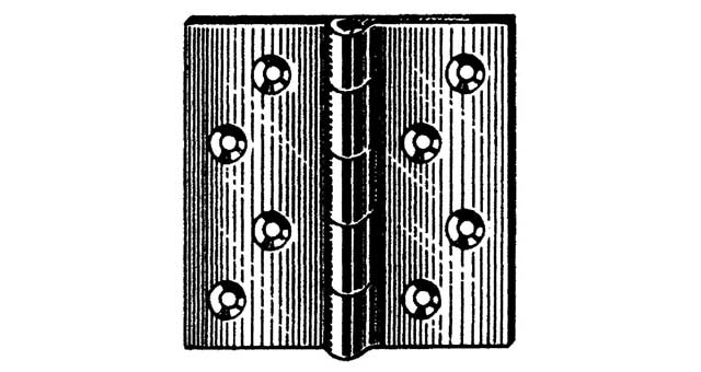 492501 HINGE BRASS 30 X 40MM, SCHWEPPER 145
