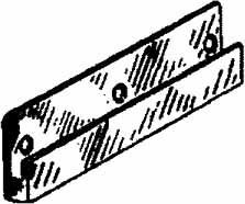 493103 2 WALL BRACKET ALUM ANODIZED, 200X45X8MM 2'S