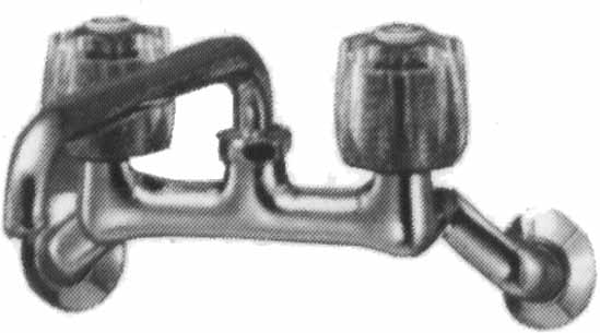 530156 FAUCET WALL COMBINATION WITH, OVERHEAD SWIVEL SPOUT 13(1/2)