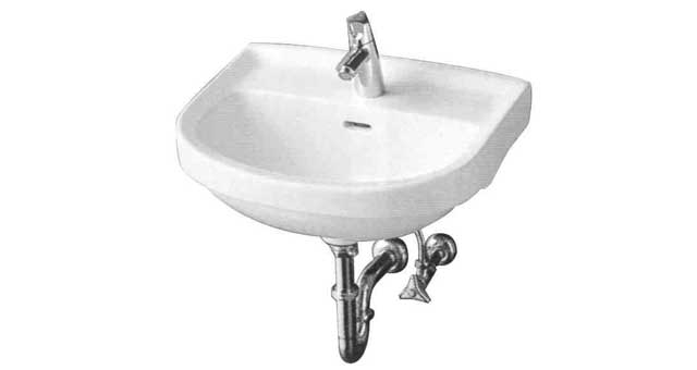 530225 HAND BASIN WALL HUNG (L210C), SMALL SIZE 500X400MM 4.0LTR