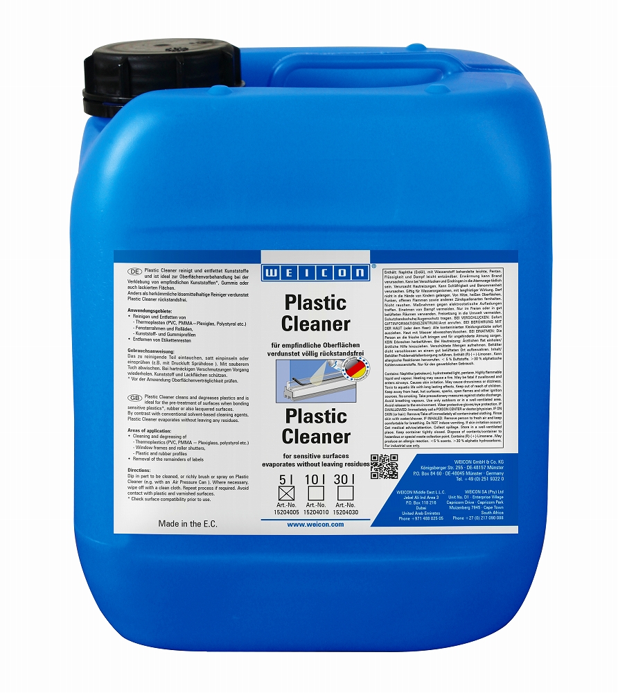 551567 CLEANER PLASTIC CLEAN&DEGREASE, WEICON PLASTIC CLEANER 5L