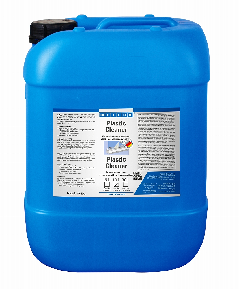 551568 CLEANER PLASTIC CLEAN&DEGREASE, WEICON PLASTIC CLEANER 10L
