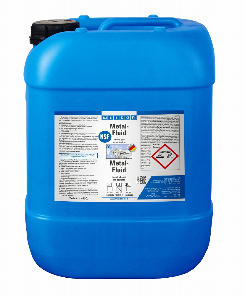 551594 CLEANER METAL-FLUID CLEANING, & PROTECTION WEICON 10LTR