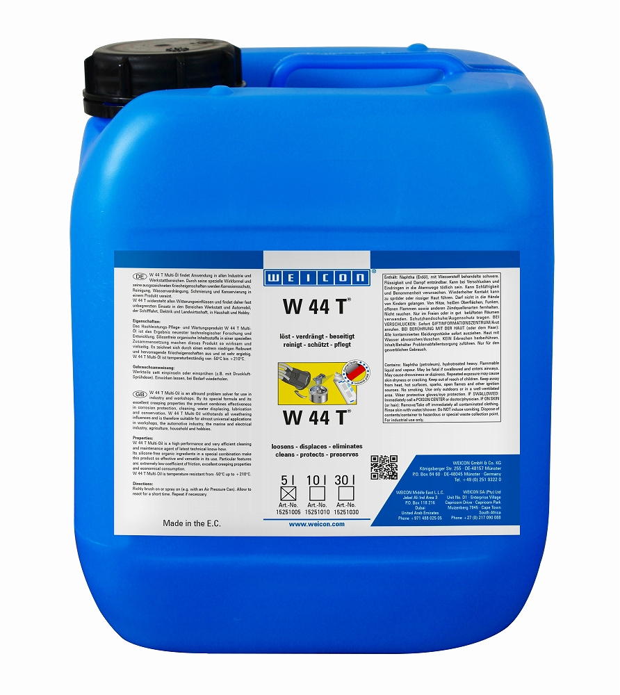 551622 OILS LUBRICATING AND MULTI, FUNCTIONAL WEICON W44T 5LTR