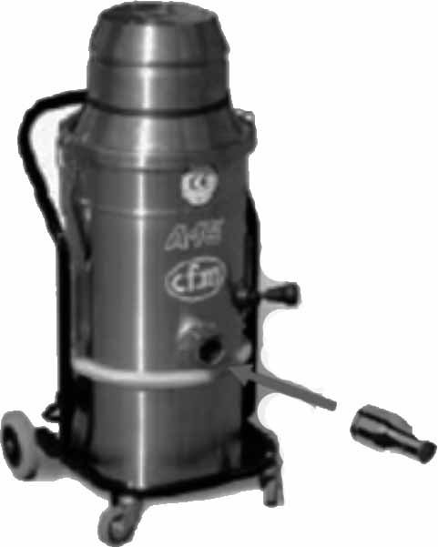590704 VACUUM CLEANER INDUSTRIAL, PNEUMATIC 25LTR