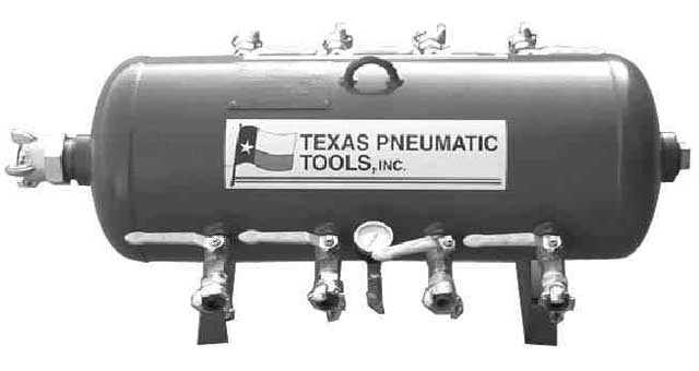 590893 MANIFOLD AIR TANK STYLE, RUSTIBUS TX-2AMF 8 OUTLETS