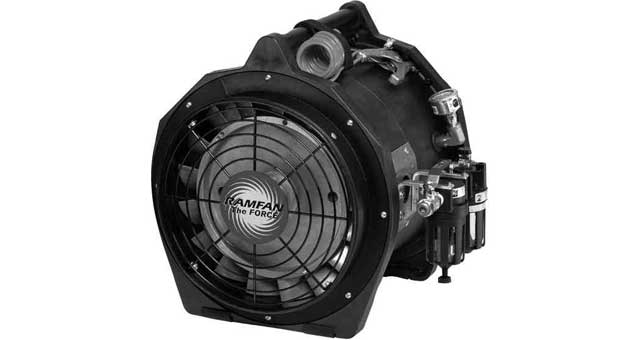 591511 BLOWER AIR DRIVEN AFI75XX 12", 2,042 CFM 3471M3/HR 