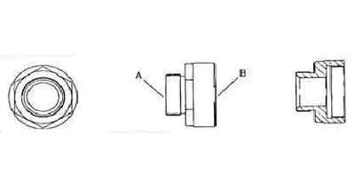 592131 ADAPTOR HOT WATER LINE FOR, J.J.TANK CLEANING MACHINE