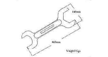 592139 SPANNER HOSE FOR, J.J.TANK CLEANING MACHINE