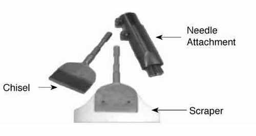 590430 CHISEL SPARK-RESIST W100MM FOR, LONG REACH SCALER #705.1112