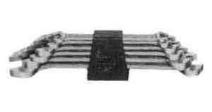 610510 WRENCH SET DOUBLE OPEN END, LONG #40M 8X9 TO 21X23MM 6'S