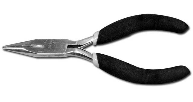 611684 PLIER MINI LONG ROUND NOSE, 4-1/2" W/PLASTIC COVER HANDLE 