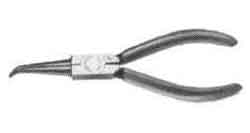 611691 PLIER BENT-NOSE, PLASTIC COVERED HANDLE 150MM