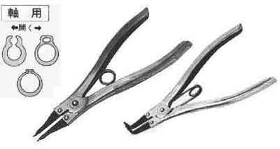 611801 PLIER STOP RING STRAIGHT, EXTERNAL 3-15MM