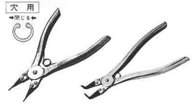 611821 PLIER STOP RING STRAIGHT, INTERNAL 6-15MM